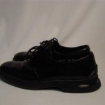 Mens Cole Haan Nike Air Leather Black Lace Up Shoes  Sz 8.5 B- Made in Italy