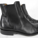 HUGO BOSS Mens Black Leather Ankle Boots Size 9