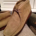 Clarks Wallabees In Sand Suede, Size 11