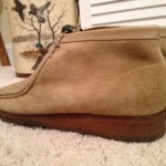 Clarks Wallabees In Sand Suede, Size 11