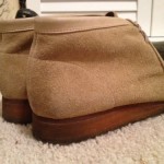 Clarks Wallabees In Sand Suede, Size 11