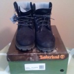 Black/Gray Timberland Boots Mens 8.5