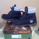 Black/Gray Timberland Boots Mens 8.5