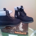 Black/Gray Timberland Boots Mens 8.5