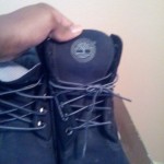 Black/Gray Timberland Boots Mens 8.5