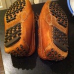 Nice Men’s Cole Haan saddle Brown Leather Driving Moccasins (Size 7.5)