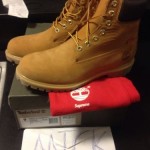 DS TIMBERLAND x SUPREME Wheat sz 9 black ronnie stussy New