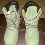 Dark green timberland boots size 10.5