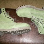 Dark green timberland boots size 10.5