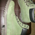 Dark green timberland boots size 10.5