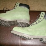 Dark green timberland boots size 10.5