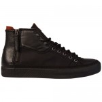 Diesel Mens D-Zippy Black Casual Lace Up High Top Sneakers Shoes 7
