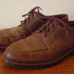 COLE HAAN MEN’S 9.5 M OXFORD CASUAL SHOES BROWN ROUGH FINISH LEATHER