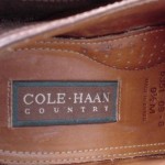 COLE HAAN MEN’S 9.5 M OXFORD CASUAL SHOES BROWN ROUGH FINISH LEATHER