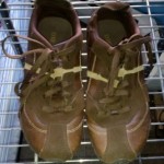 DIESEL BROWN LEATHER FASHION SNEAKER SZ 10.5
