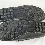 Mens COLE HAAN Black Leather Slip-On Driving Loafers Moccasins 8.5D