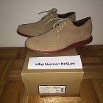 COLE HAAN LUNARGRAND WINGTIP OXFORD MILKSHAKE SUEDE SZ 9.5 C10228