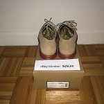 COLE HAAN LUNARGRAND WINGTIP OXFORD MILKSHAKE SUEDE SZ 9.5 C10228
