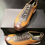 Cole Haan – Air Estadio – Mens Shoes Size 9 – Dark Brown and Caramel