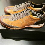 Cole Haan – Air Estadio – Mens Shoes Size 9 – Dark Brown and Caramel