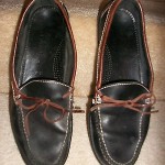 MENS COLE HAAN 11 1/2 M Loafer Boating Moccasin Mint Shoes Dk Brown & Cordovan