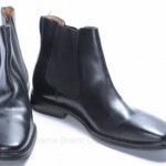 Cole Haan C07959 Nike Air 11 M black leather Ankle Pull Up Elastic boot shoe