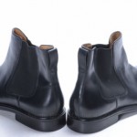 Cole Haan C07959 Nike Air 11 M black leather Ankle Pull Up Elastic boot shoe