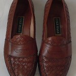 Cole Haan Men’s Brown Woven Leather Loafers Size 10 M