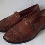 Cole Haan Men’s Brown Woven Leather Loafers Size 10 M