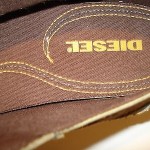 Diesel Exeter Mens Tennis Shoe’s Brown Leather Mens Size 11 Fashion Sneakers