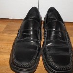 Cole Haan Santa Barbara Mens Black Polished Leather Loafers Nike Air Soles Sz 12