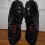 Cole Haan Santa Barbara Mens Black Polished Leather Loafers Nike Air Soles Sz 12