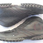 DIESEL ANKLE BOOTS CASUAL SHOES DARK GRAY LEATHER MENS US 10, UK 9, EUR 43 NICE