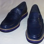 Cole Haan Lunargrand Penny Loafers, Leather Upper, Peacoat/Cobalt, 13 M, New