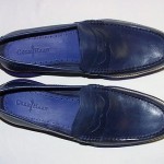 Cole Haan Lunargrand Penny Loafers, Leather Upper, Peacoat/Cobalt, 13 M, New