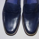 Cole Haan Lunargrand Penny Loafers, Leather Upper, Peacoat/Cobalt, 13 M, New