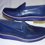 Cole Haan Lunargrand Penny Loafers, Leather Upper, Peacoat/Cobalt, 13 M, New