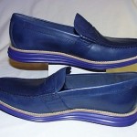 Cole Haan Lunargrand Penny Loafers, Leather Upper, Peacoat/Cobalt, 13 M, New