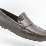 Mens shoes COLE HAAN brown CROCODILE leather mocs driving loafers sz 10 D