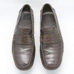 Mens shoes COLE HAAN brown CROCODILE leather mocs driving loafers sz 10 D