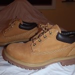 TIMBERLAND BROWN LEATHER BOOTS MEN SIZE  7 1/2