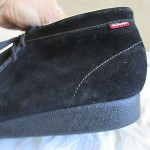 CLARKS MENS BLACK LEATHER DESERT CHUKKA  SHOES/ BOOTS,11M