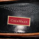 Men”COLE HAAN”2-Tone Black Brown Leather  Slip on Loafers size10.5M Super NICE!