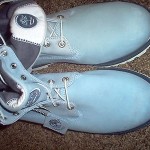 Timberland Men Shoe Size 14 Boot Blue Leather Hiking Casual Boots New