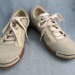 Diesel ‘Berkeley’ Men’s Beige Leather Fashion Sneaker Shoes Size 8