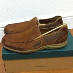 NEW! Clarks Armada Spanish 63621 Leather Casual Mens Brown Tan Loafers Suede 12M