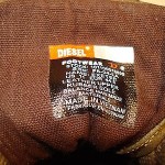 Diesel Exeter Mens Tennis Shoe’s Brown Leather Mens Size 11 Fashion Sneakers