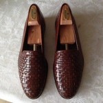 Bragano Cole Haan Leather Woven Loafers Mens 9