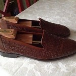 Bragano Cole Haan Leather Woven Loafers Mens 9