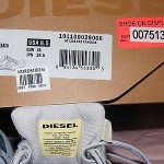 Men’s DIESEL Tennis Shoe Sneaker Indigo Blue White Tennis Shoes 8.5 Box
